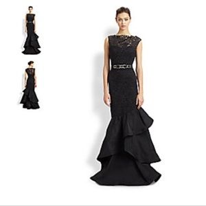 Ricki Freeman for Teri Jon Lace & Taffeta Gown Size 2